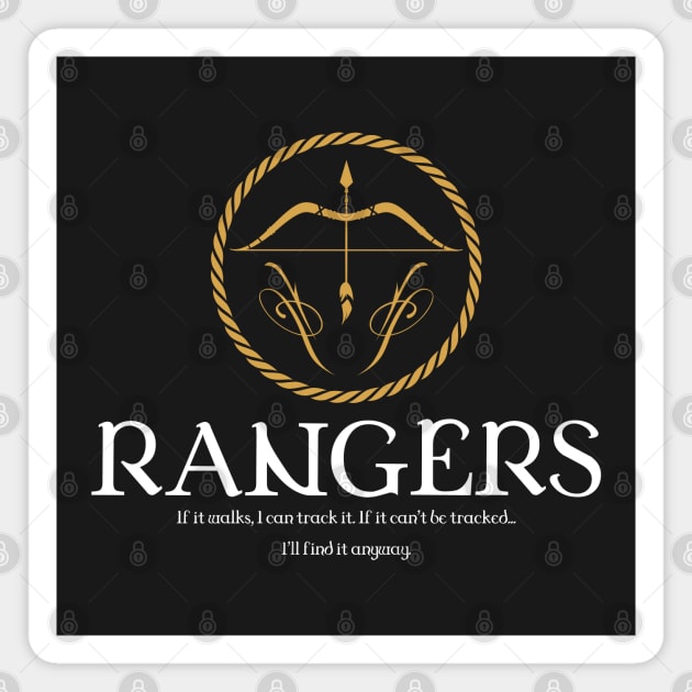Rangers Ranger Tabletop RPG Gaming Magnet by pixeptional